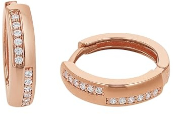Amor Creolen 925 Sterling Silber Damen Ohrschmuck, mit Zirkonia synth., Kommt in Schmuck Geschenk Box
