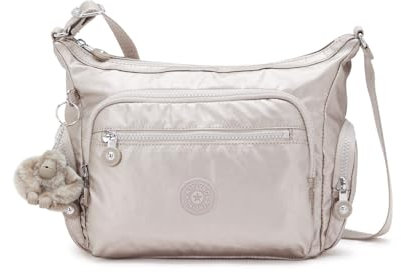 Kipling GABBIE S Kleine Umhängetasche, Metallic Glow (Silber)
