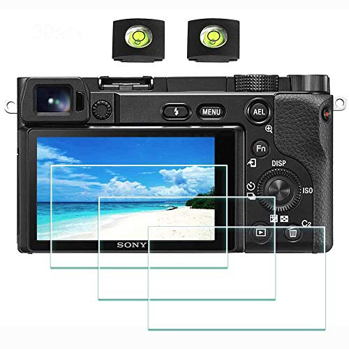 ULBTER Displayschutzfolie Schutzfolie für Sony A6600 a6400 a6300 a6100 a6000 Kamera & Blitzschuhabdeckung Zubehör, Displayschutz 9H Härte Gehärtetes Glas -3 Stück