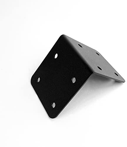 Indoor Outdoors SleeperFit Extra Strong 10 X Timber Railway Sleeper Corner Brackets Raised Beds, Double Height Driveway Edging, Wooden Planters and Retaining Walls (Black)