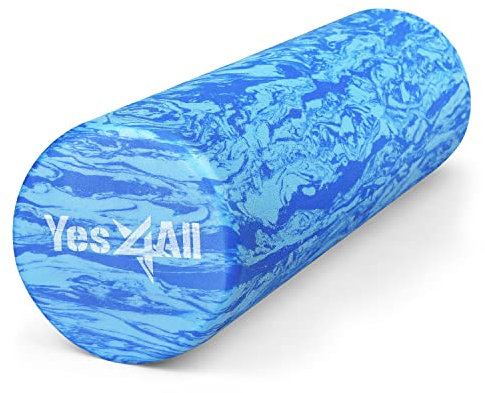 Yes4All Foam Roller - Rullo In Schiuma Ultra Leggero In EVA Ad Media Densità Lungo 30/45/61/91 CM Per Schiena, Gambe, Allenamenti, Palestra, Pilates, Fitness, Yoga