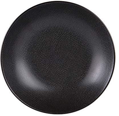 Table Passion - Grande assiette creuse Vesuvio noir 25 cm (lot de 6)
