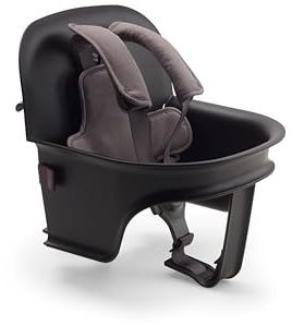Bugaboo Giraffe Pack Bebé para Trona Bugaboo Giraffe, para Bebés de 6 a 36 Meses, Asiento y Arnés de Seguridad de 5 puntos, Ajustable con una Mano, Hecho con Plástico Biológico, Negro