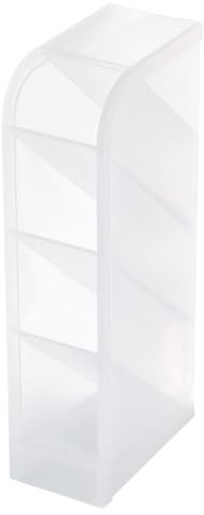 Ciieeo Organizador de Cosméticos de Escritorio Transparente Cuatro Compartimentos de Gran Capacidad, Diseño Simple y Elegante para Ahorrar Espacio y Mantener Ordenados Maquillaje