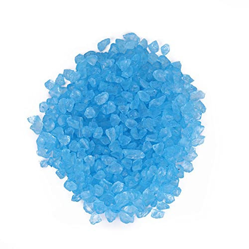 Mwrode 1 Beutel Glaskiesstein Mini Schöner Glitzerkiesstein Heimdekoration Für Topfpflanzen Moos Mikrolandschaft Vase Fischschale(Blau)