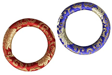 Lot de 2 coussins faits à la main pour bol chantant tibétain de 17,8 cm – Outil de méditation parfait pour la décoration de la maison – Cadeau pour vos proches