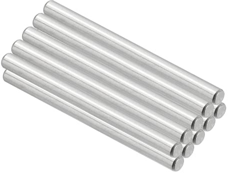 PATIKIL 10 Stück 304 Edelstahlstifte Zylinderstifte 3 x 40 mm, Passstifte Dübelstift Regalstifte Metallstifte Unterstützen Hardware für Metallgeräte Möbelinstallation Positionierung