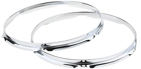 1 Paar Snare Drum Hoop Ring Felge für Percussion Instrument 13 Zoll 6 Loch 1,5 mm