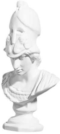 UKCOCO Resin Büste Skulptur Mini Athena Griechische Mythologie Künstler Modell Deko Figur Wohnkultur Handgefertigt Langlebig Detailreich Kunstvoll Für Büro Wohnbereich