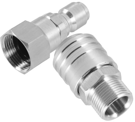 IMIKEYA 2stücke Hochdruckreiniger-adapter-set Schnellkupplung Für Hochdruckreiniger Hochdruckreiniger-schnellkupplungen Sicher Und Zuverlässig Edelstahlkonstruktion Für Langlebigkeit