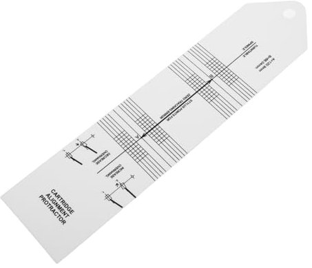 JOINPAYA Calibrador De Alineación Para Tocadiscos Herramienta De Posicionamiento De Estiló Transportador De Precisión Para Platos De Vinilo Ligero y Compacto Para Uso Casa y Estudio