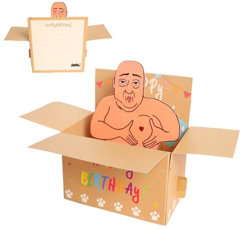 Penlimly Tarjeta De Felicitación 3D, Cumpleaños Tarjeta Divertida | Decoración Divertida Manualidades para Fiestas Celebración Hogar Niños Jóvenes Hombres Mujeres Hermanas Amigos Colegas Familia