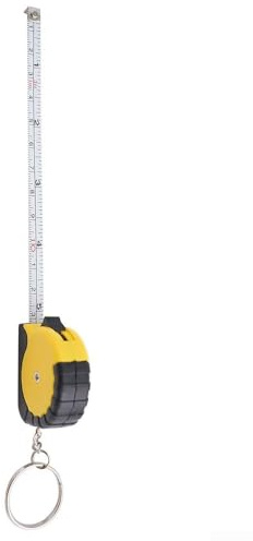 Mètre ruban de 1 mètre avec porte-clés – Règle compacte en acier souple pour mesures métriques et en pouces, outil multifonction portable pour la maison, le jardin et l'atelier (b)