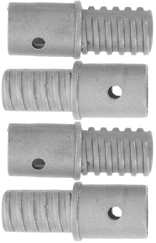 KHBUAB 4Pcs Metal Threaded Pole Tip Replacement for Telescoping Handles Suitable for Paint Rollers and Brooms Screw-On Attachment for Maintenance