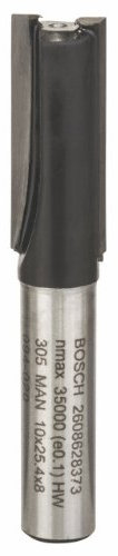 Bosch Professional Nutfräser Standard for Wood (für Holz, 10 mm, Arbeitslänge 25 mm, Zubehör Handfräse) 2608628373