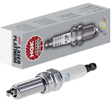 NGK Bougie d'allumage 4288 Électrode centrale en platine 1-électrode de masse Antiparasitage 1kOhm avec siège à garniture plate Raccord-SAE fixe Ouverture de la clé: 16 mm Longueur du filetage: 26,5mm