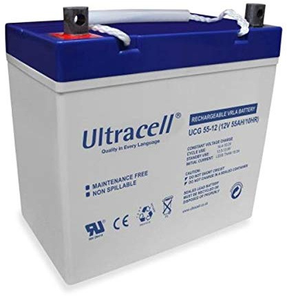 55Ah 12V GEL Batterie zyklenfest ULTRACELL Solarbatterie Solarenergie