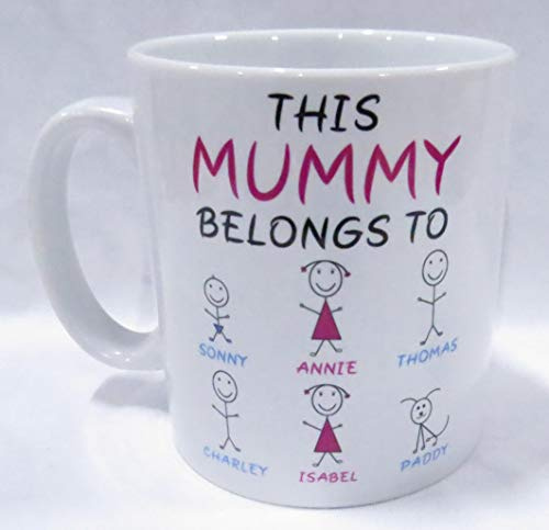 This Mummy Belongs to... Customisable Mug. Perfect for Mother's Day, Birthday, Christmas or a Gift.