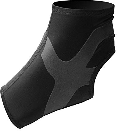 Antar AT53041 MR Sprunggelenk Bandage mit Tapes für Rechtes Bein, mittel, schwarz, 30 g