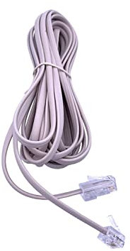 SEPTAL RJ11 Male Plug to RJ45 Male Plug Flat 3m Long Telephone Connector Cable