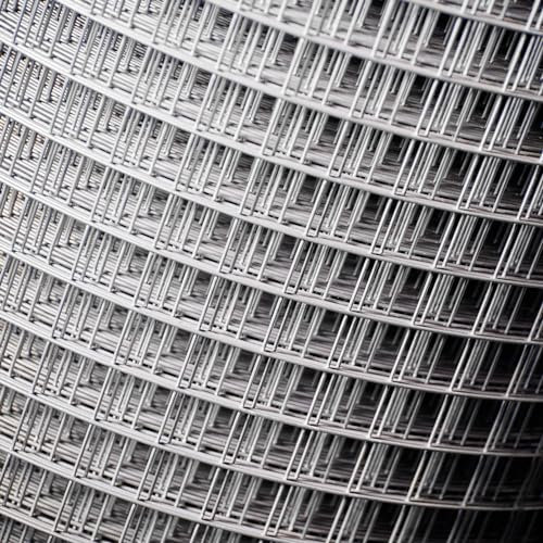 siwitec Schweißgitter Gitterzaun verzinkt | Maschenweite 12,7 x 12,7 mm | Höhe 1000 mm | Länge 5 m | Maschendrahtzaun | zum Schutz für Tiere und Pflanzen