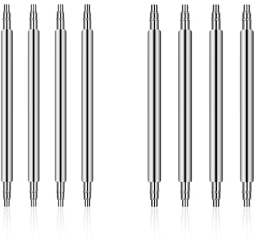 Mozeat Lens 8 Stück Federstifte 22 mm Edelstahl Uhrenarmband Stifte Uhr Entferner Repair Tool Uhrarmband Link Pins Uhr Federstege Werkzeug mit je 1,5 mm und 1,8 mm Durchmesser
