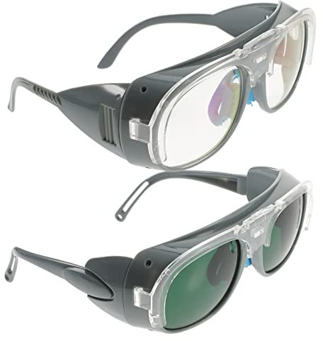Gatuida 2stücke Schweißerschutzbrille Getönte Schutzbrille Schweißerbrille Schweißglas Schweißerschutzbrille Schweißer-klappbrille Für Schweißen Elektroschweißen