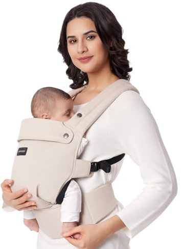Porte-bébé Momcozy - Ergonomique, confortable et léger, adapté aux bébés de 3 à 20 kg, facile à enfiler, idéal pour une parentalité mains libres, Kaki