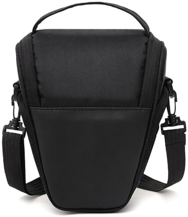 Hosoncovy Digital Camera Storage Bag Travel Case Single Shoulder Camera Bag Camera Case Triangular Bag for Canon Nikon Sony SLR DSLR Small Micro Cameras and Telephoto Lens Camera