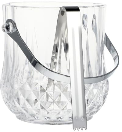 MAGICLULU 1pc Glas Eimer Wein Eimer Mit Tong Für Bar Home Multi-funktionale Für Parteien