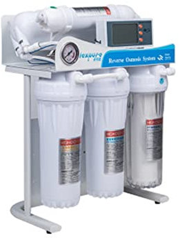 YQVEOT Wasserfilter umkehrosmose, 400/600 GPD Wasserreiniger Umkehrosmose-System Reinwassermaschine Umkehrosmose-Wasserfilter Automatisches Spülsystem for Aquarien Filtersystem