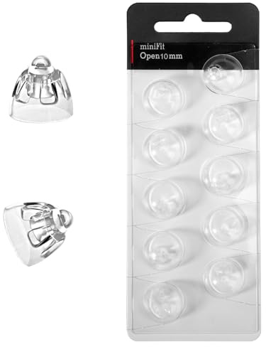 10 Stück Hörgerätekuppeln, 10mm Silikon Ersatz-Ohrstöpsel für Hörgeräte Kompatibel mit Oticon Minifit