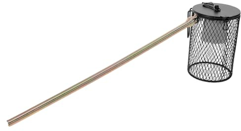 BUGUUYO Protège-lampe Chauffante pour Reptiles Métal Panier Protecteur Anti-brûlure Amovible pour Terrarium Cage Accessoire pour Chauffage Animal