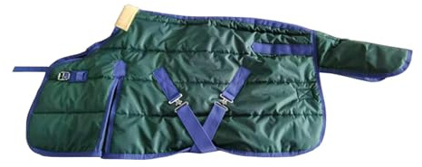 LeeQinersw Pferdedecke wasserdichte Pferdedecke Atmungsaktive Winterdecke Windfeste Turnoutdecke Gefüttert mit Polyester für Schutz Stall Weide Reiten, 100cm