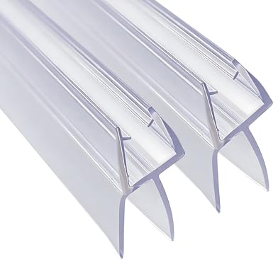 Duschtür Gummilippe Dusche 2x60cm Glas 4mm 5mm 6mm Dichtung Duschkabine | Wasserabweiser Duschkabine Dichtung