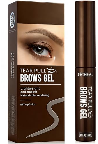 4g Peel-Off Teinture à Sourcils,Gels de Coloration pour Sourcils,Facile à appliquer(Couleur de café)