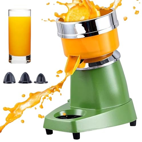 Electric Citrus Juicer Squeezer, Automatic Juice Maker with Easy Pour Spout & 3 Squeeze Propellers for Oranges, Lemons, Limes, Grapefruits - Screw Top Design