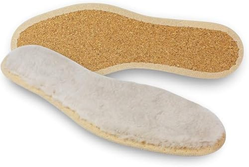 pedag Pascha lammskinnssula – för naturligt varma fötter | perfekt för vinterskor och stövlar | återvunnen kork isolerar mot kylan | värmer och skyddar fotsulan