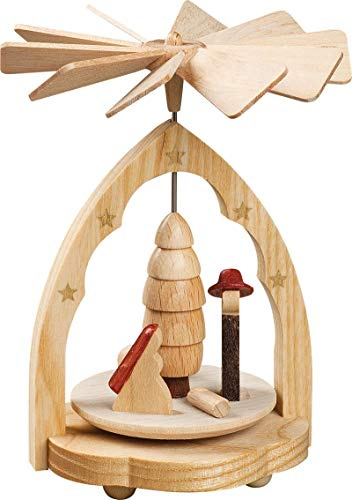 Weihnachtspyramide Erzgebirge Richard Glässer Seiffen Wärmespiel Christi Geburt Natur, 01721