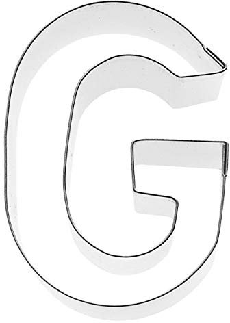 Birkmann 1010711110 Letra G, Cortador de Galletas, 6 cm, 5 x 3 x 2 cm, plástico, Color Gris