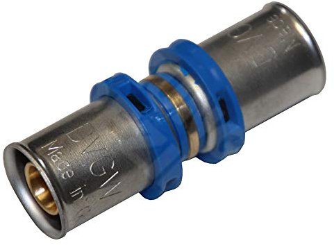 EasyPRESS Pressfitting Kupplung DVGW für Mehrschichtverbundrohr u. PE-RT (Pressprofil: TH - Kontur) Kupplung in (32 mm)