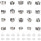PandaHall 20 Stk. Legierte europäische Perlen baumeln anhängende Charms Metall-Distanzperlen mit 20 Stk. Silikon-O-Ring-Stopper für Charm-Armband im Schlangenstil, Antiksilber