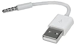Remplacement lecteur USB Chargeur Câble professionnel Sync de transfert de données par câble de 3,5 mm Durable Jack USB Câble d'alimentation compatible avec iPod Shuffle