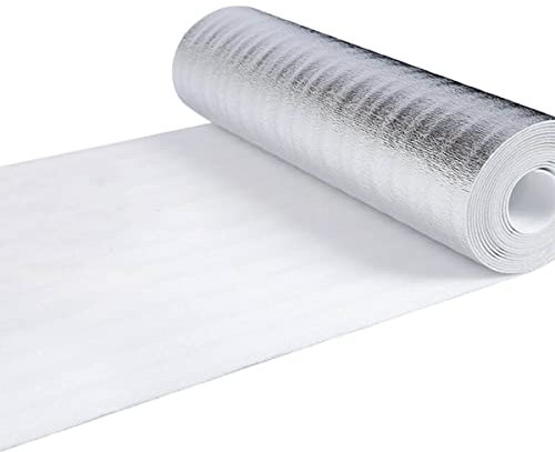 Rouleau d'isolation thermique réfléchissant pour radiateur - Film réfléchissant en aluminium pour mur, garage, abri de jardin, serre
