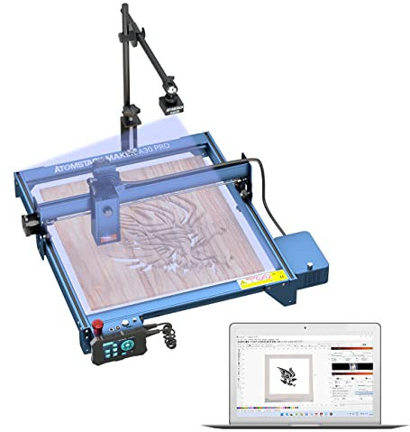 ATOMSTACK A30 Pro Laser Graviermaschine 160W 33W Laser Cutter mit AC1 Lightburn Kamera, Überwachen und protokollieren Sie den Gravur- und Schneidprozess für Holz, Acryl, 400x400mm