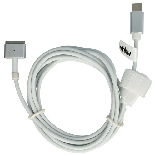 vhbw Adapterkabel USB Typ C auf MagSafe 2 kompatibel mit Apple Macbook Pro 13 (Ende 2012-2017) Notebook, Laptop - 170 cm, 65 W, PVC