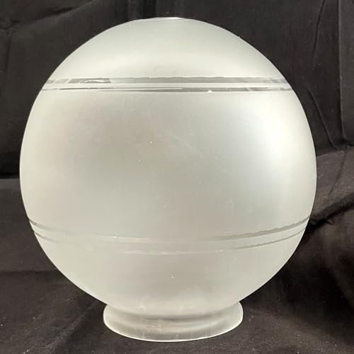 Glaszylinder ohne Boden Ersatz Lampen Schirm mattiert Vesta Glasschirm vintage Durchm.unten Sockel 9,5 cm Höhe Sockel 1 cm Gesamthöhe 18 cm breitester Durchm. 17 cm Obere Öffnung - Bohrung 5 mm