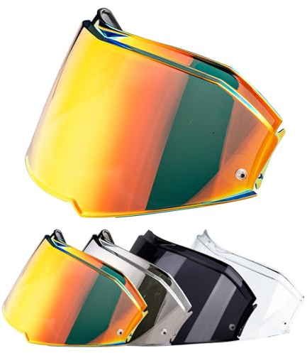 VCOROS Visiere Casque Moto pour FF900/Valiant 2 | Visière de Casque de Protection Contre Le Vent Moto,Remplacement de lentille de Casque de Visière de Casque de Moto