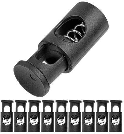 Your Day Mate Kordel Stopper, 1-Loch, für Kordeln, Band Klemme Jacke, Bekleidung, Rucksack, Gummikordel Stopper, Schnellverschluss Schnürsenkel, Schnur Rutsche, Tanka Kordelstopper