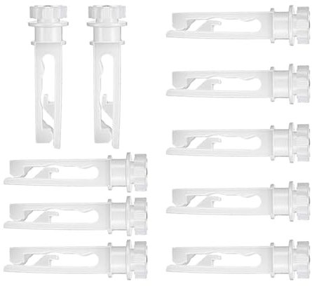 Rdxanc 10 vástagos verticales de repuesto blancos para reparación de persianas de ventana y accesorios de cortina